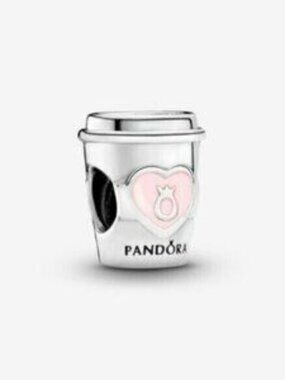 Pandora Take a Break Coffee Cup Charm